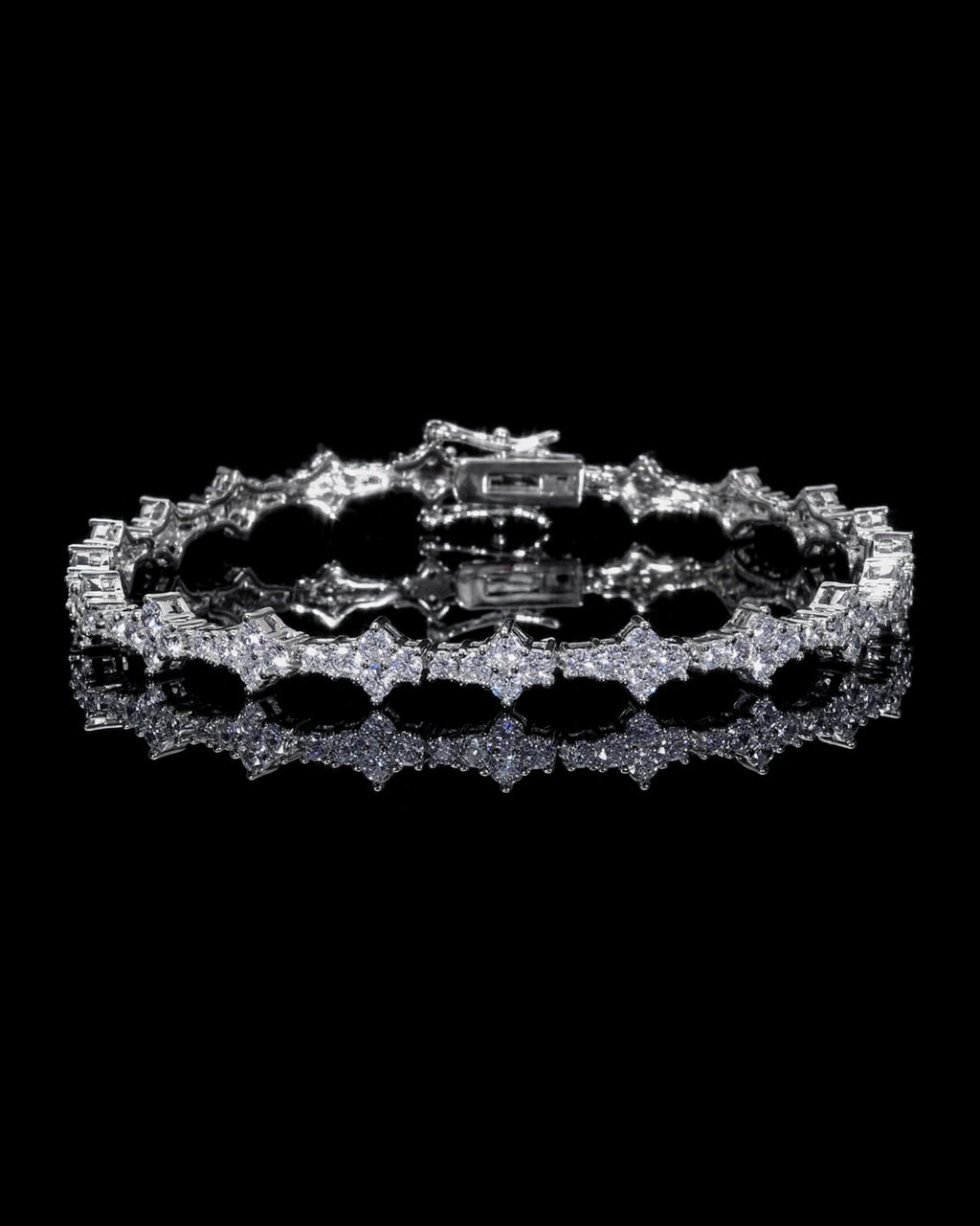 Alternating Princess Tennis Bracelet