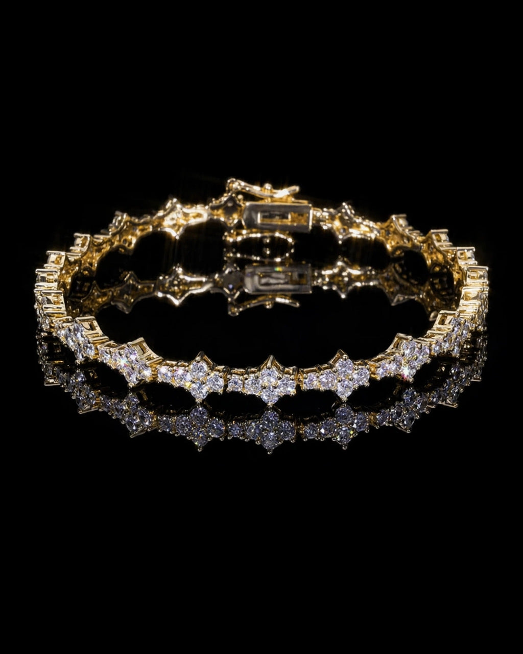 Alternating Princess Tennis Bracelet