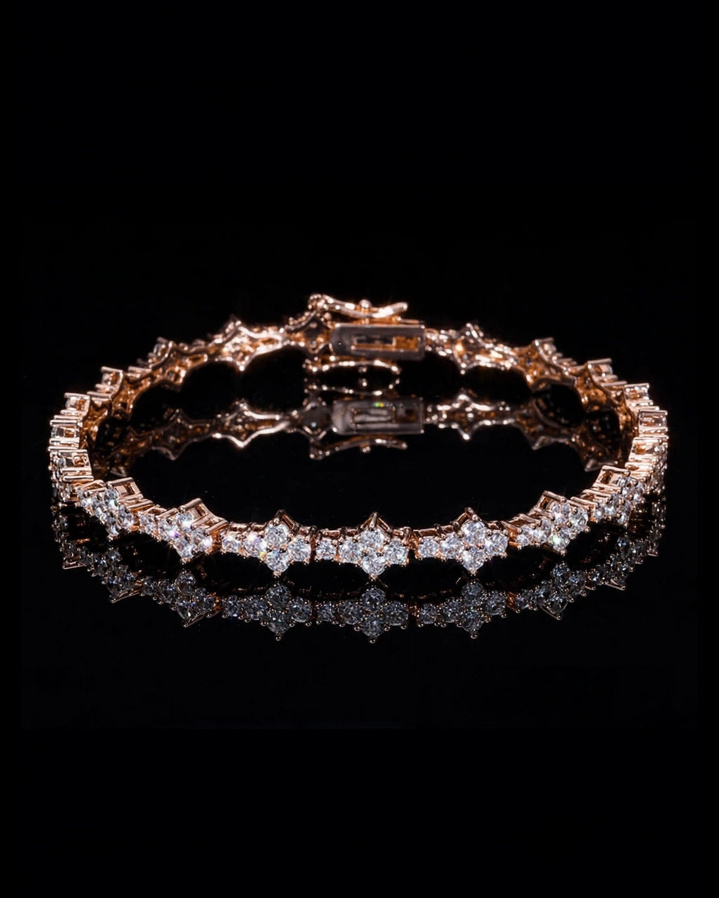 Alternating Princess Tennis Bracelet