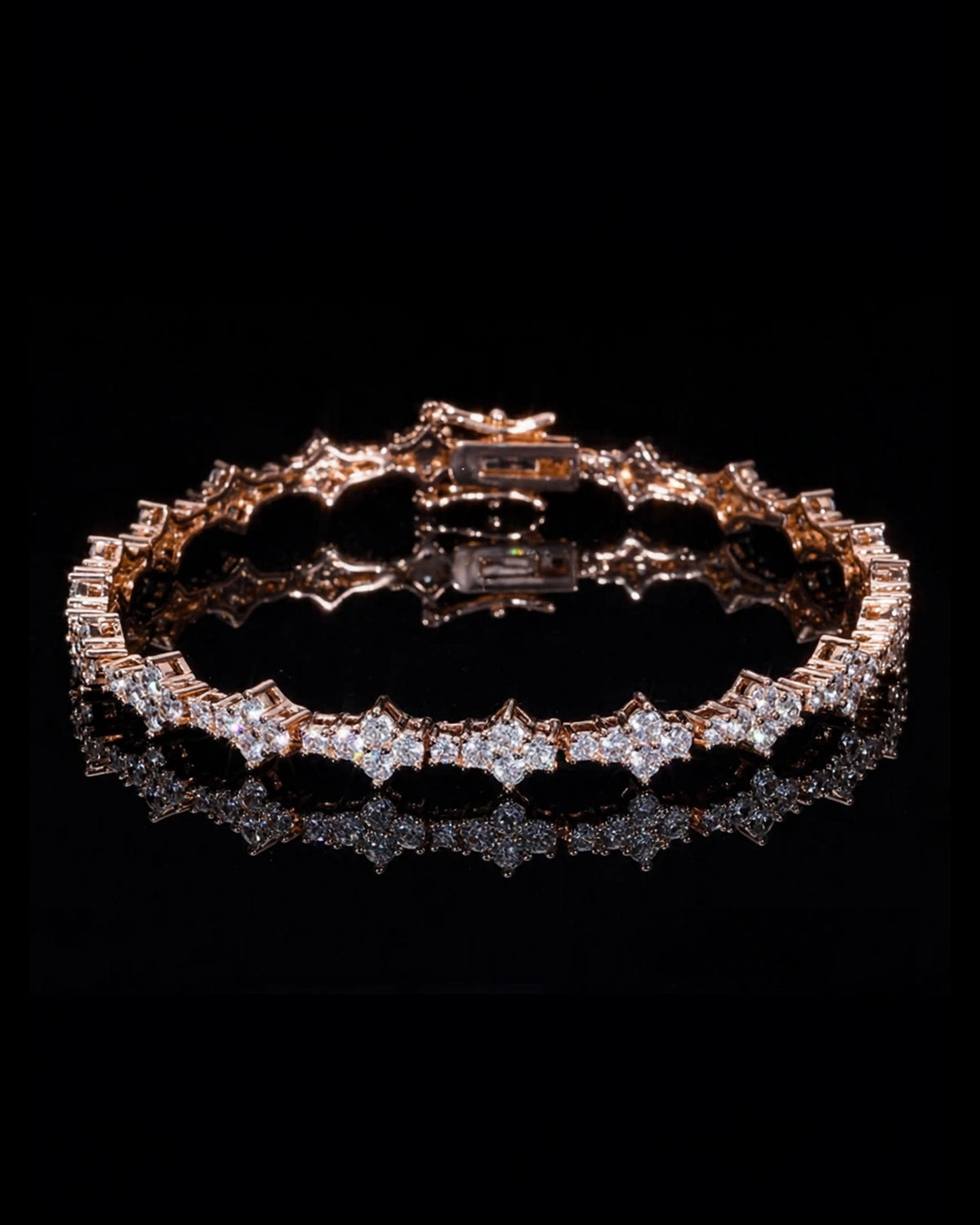 Alternating Princess Tennis Bracelet