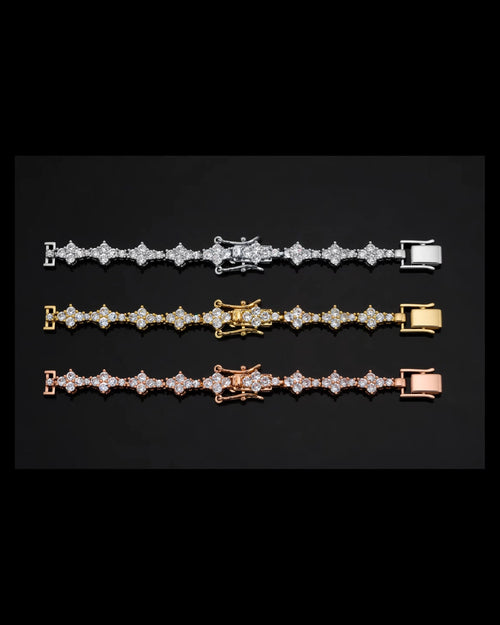 Alternating Princess Tennis Bracelet