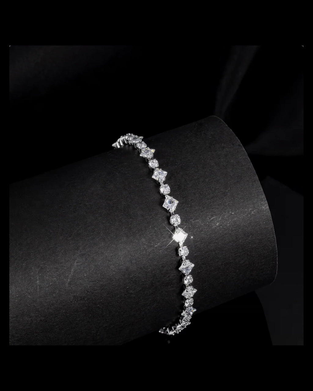 Cluster Tennis Bracelet